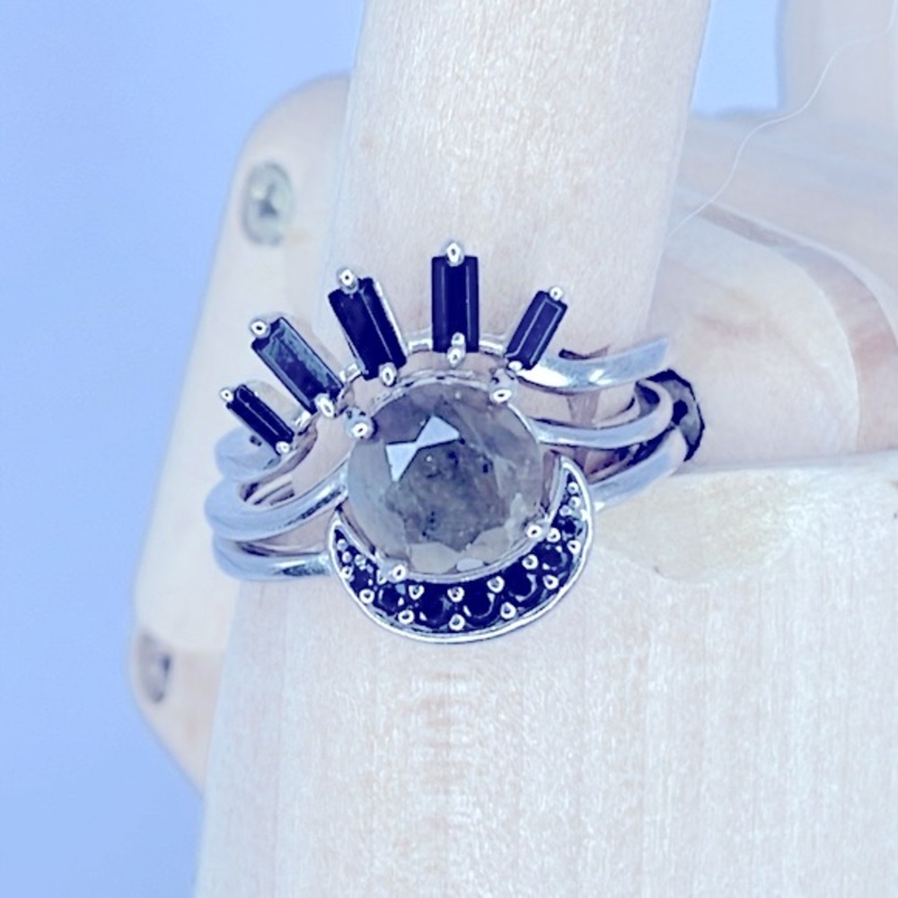 REGALROSE Labradorite Eye Triple Ring